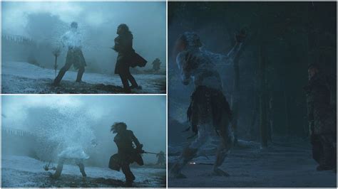 a white walker|sam kills a white walker.